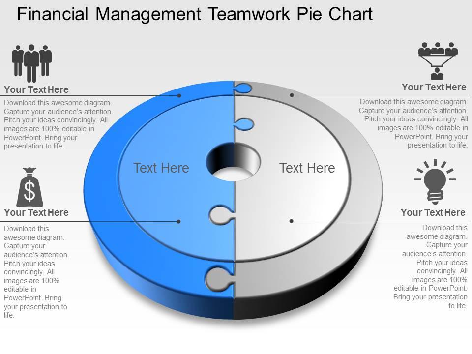 financial_management_teamwork_pie_chart_powerpoint_template_slide_Slide01