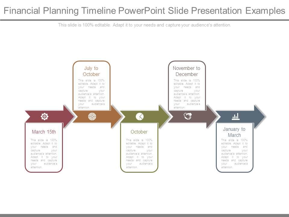 Financial Planning Timeline Powerpoint Slide Presentation Examples