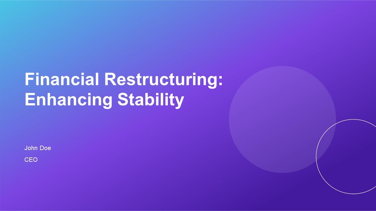 Financial Restructuring Enhancing Stability PPT Template AT Financial Restructuring Enhancing Stability PPT Template AT
