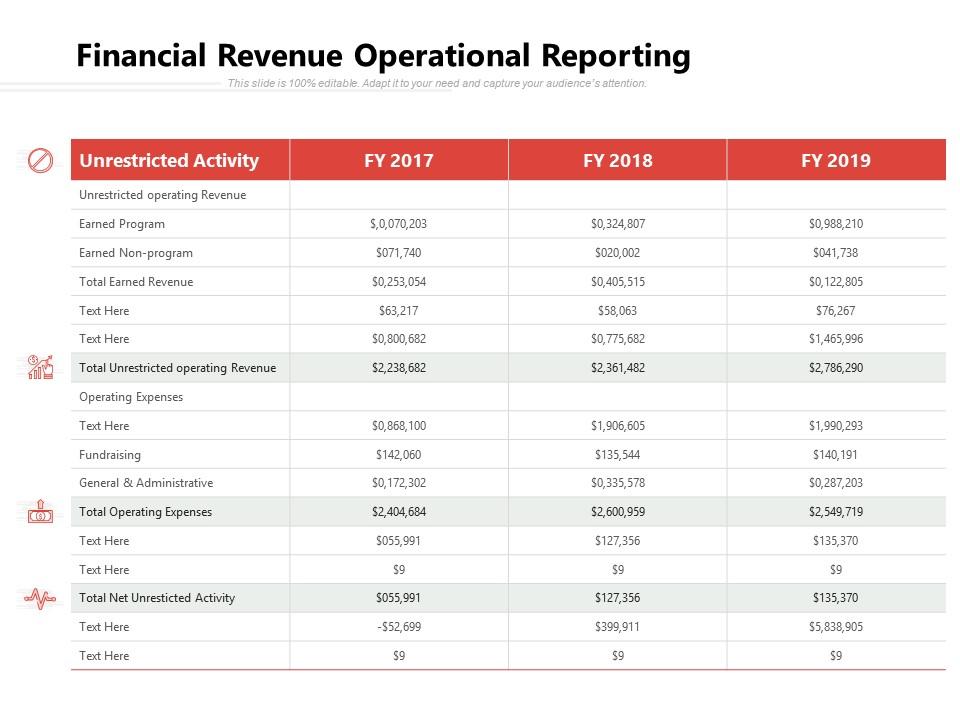 Financial revenue operational reporting Slide00