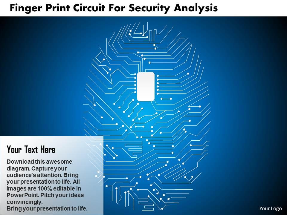 Finger print circuit for security analysis ppt slides Slide01