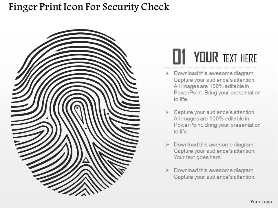 finger_print_icon_for_security_check_ppt_slides_Slide01