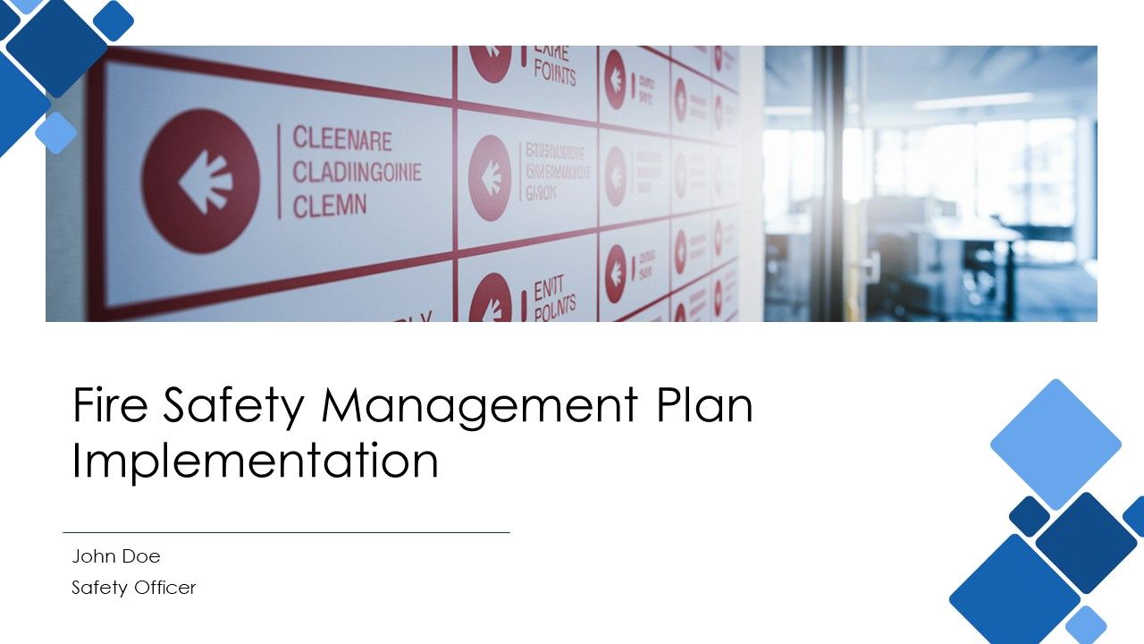 Fire Safety Management Plan Implementation PPT Sample AT Fire Safety Management Plan Implementation PPT Sample AT