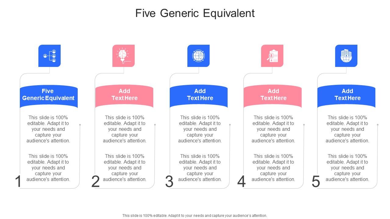 Five Generic Equivalent In Powerpoint And Google Slides Cpb PPT Template