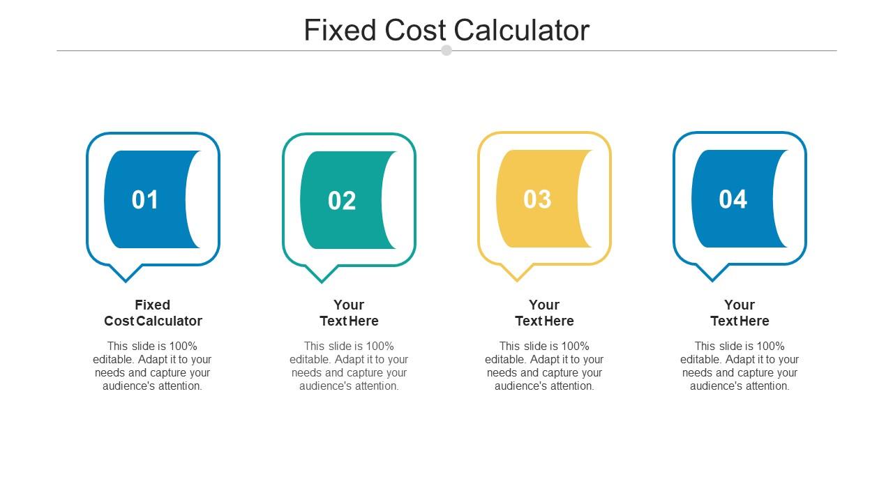 Fixed Cost Calculator Ppt Powerpoint Presentation Infographic Template