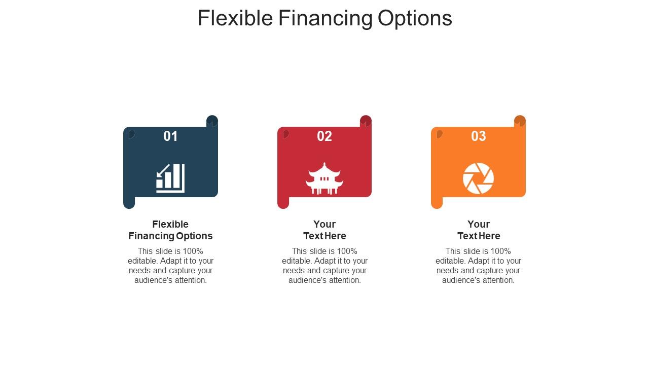 Flexible financing options