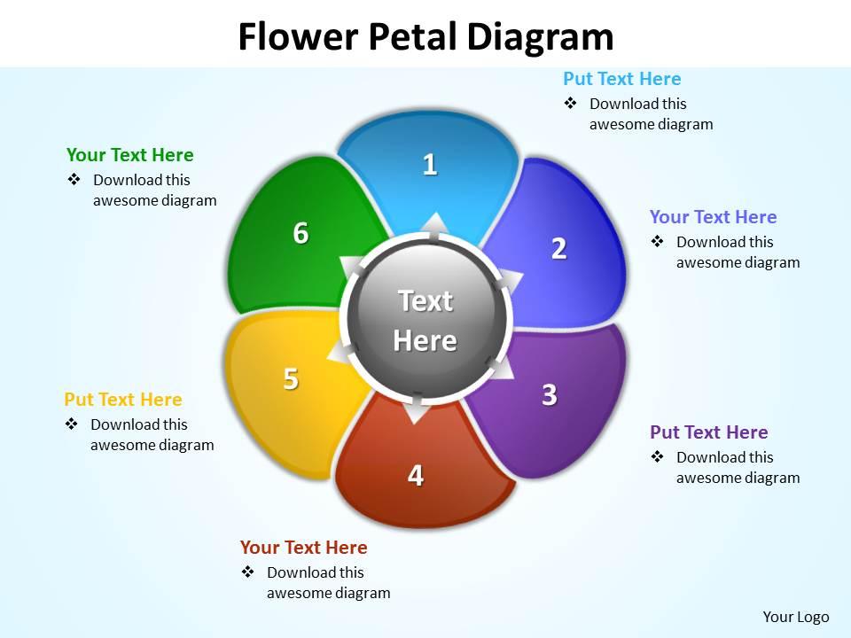 flower petal diagram editable powerpoint Slides templates PPT Images