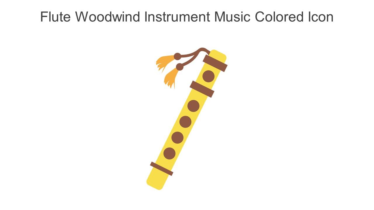 Flute Woodwind Instrument Music Colored Icon In Powerpoint Pptx Png And Editable Eps Format