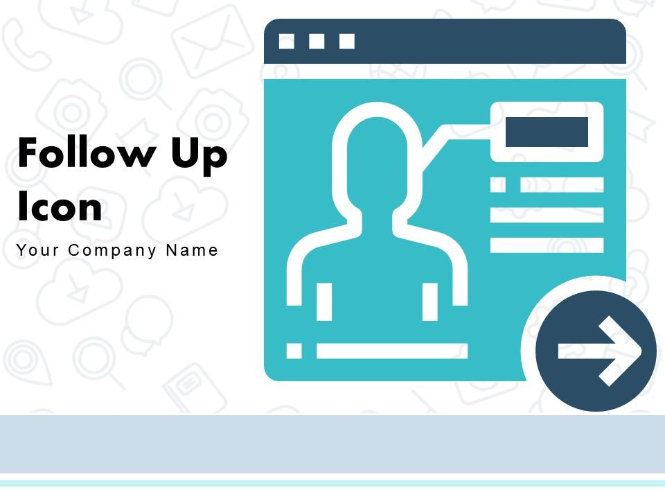 Follow Up Icon Arrows Indicator Performance Review Marketing Campaign Slide01