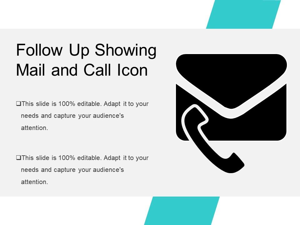 Follow up showing mail and call icon Slide01