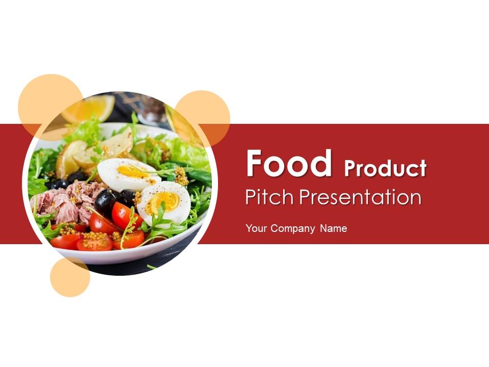 Food product pitch presentation ppt template Slide00