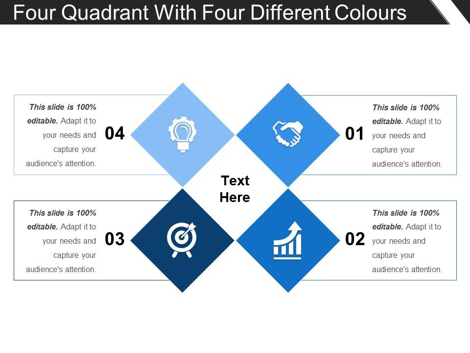 Four quadrant with four different colors Slide01