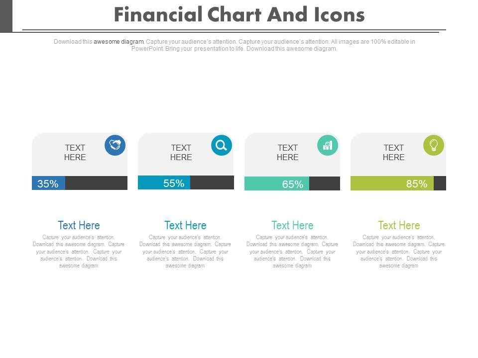 Four Staged Financial Chart And Icons Powerpoint Slides | PowerPoint ...