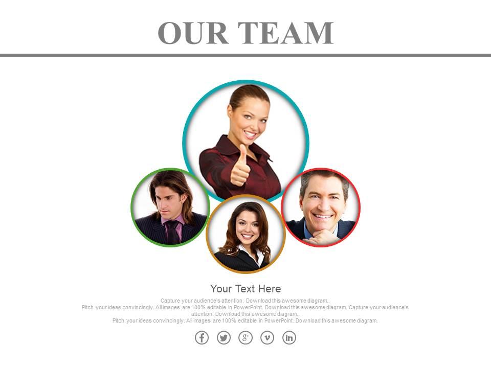 Four Team Expert For Business Growth Powerpoint Slides | Template ...