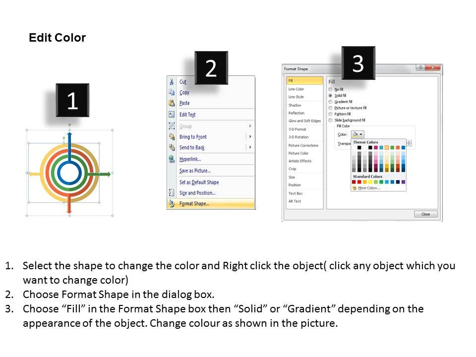 Four Way Colored Web Design Flat Powerpoint Design | Presentation ...