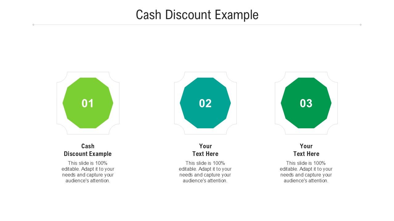 Free Cash Discount Example Powerpoint Template