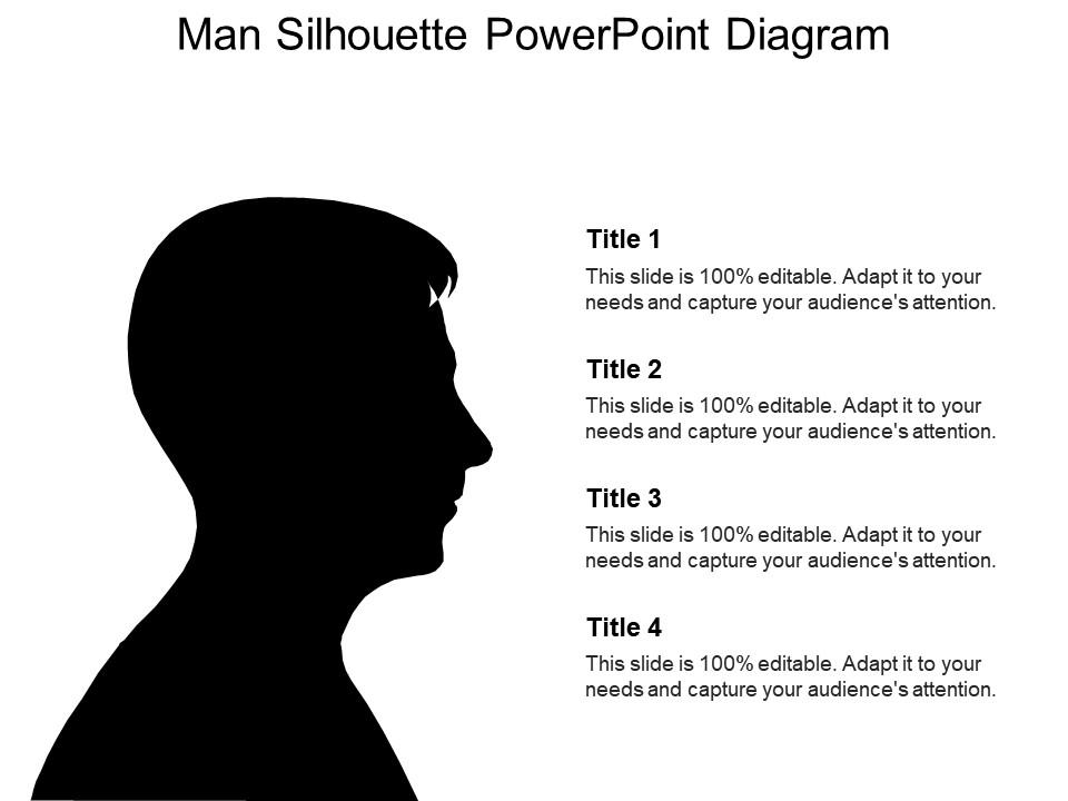 Free silhouette man powerpoint template Slide00