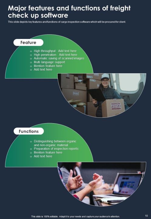 Freight Check Up Software Suite Proposal Report Sample Example Document Template Slides