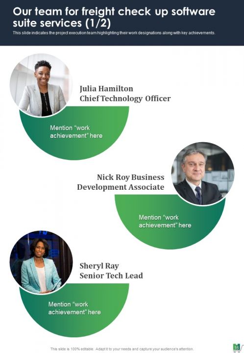 Freight Check Up Software Suite Proposal Report Sample Example Document Good Slides