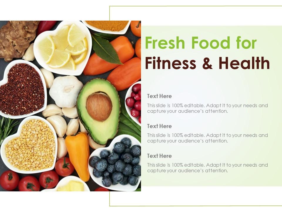 Fresh food for fitness and health Slide01