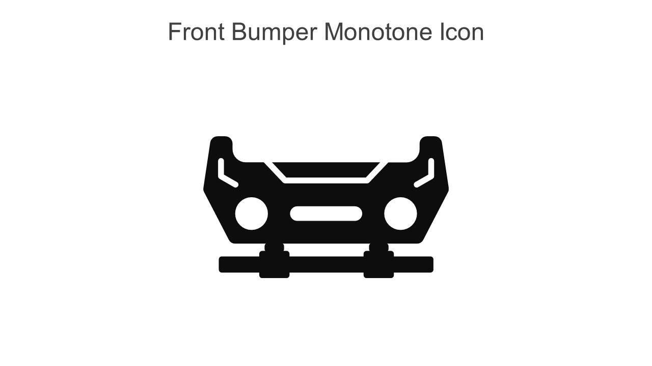 Front Bumper Monotone Icon In Powerpoint Pptx Png And Editable Eps Format
