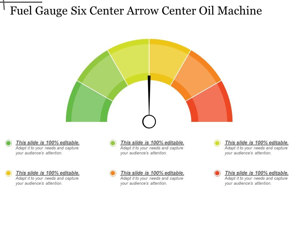 Fuel gauge six center arrow center oil machine Slide01