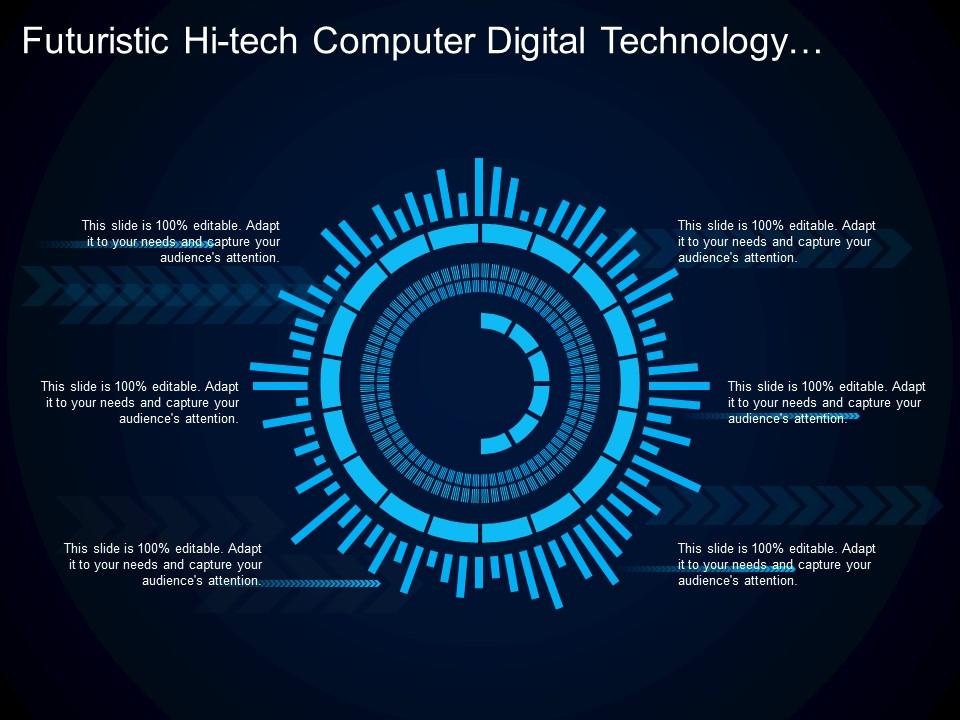 Futuristic hi tech computer digital technology concept board Slide01