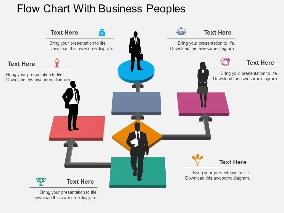 fw_flow_chart_with_business_peoples_flat_powerpoint_design_Slide01
