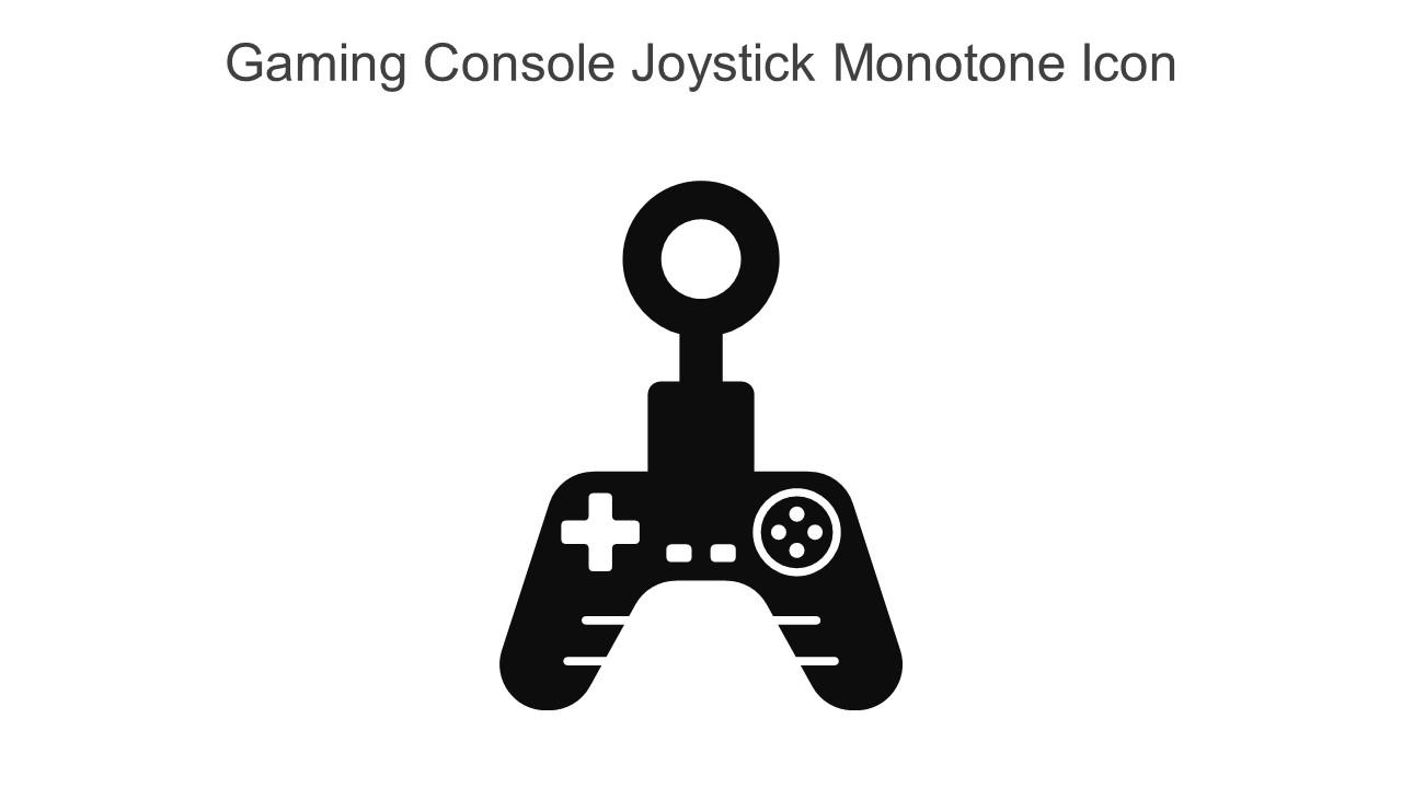 Gaming Console Joystick Monotone Icon In Powerpoint Pptx Png And Editable Eps Format