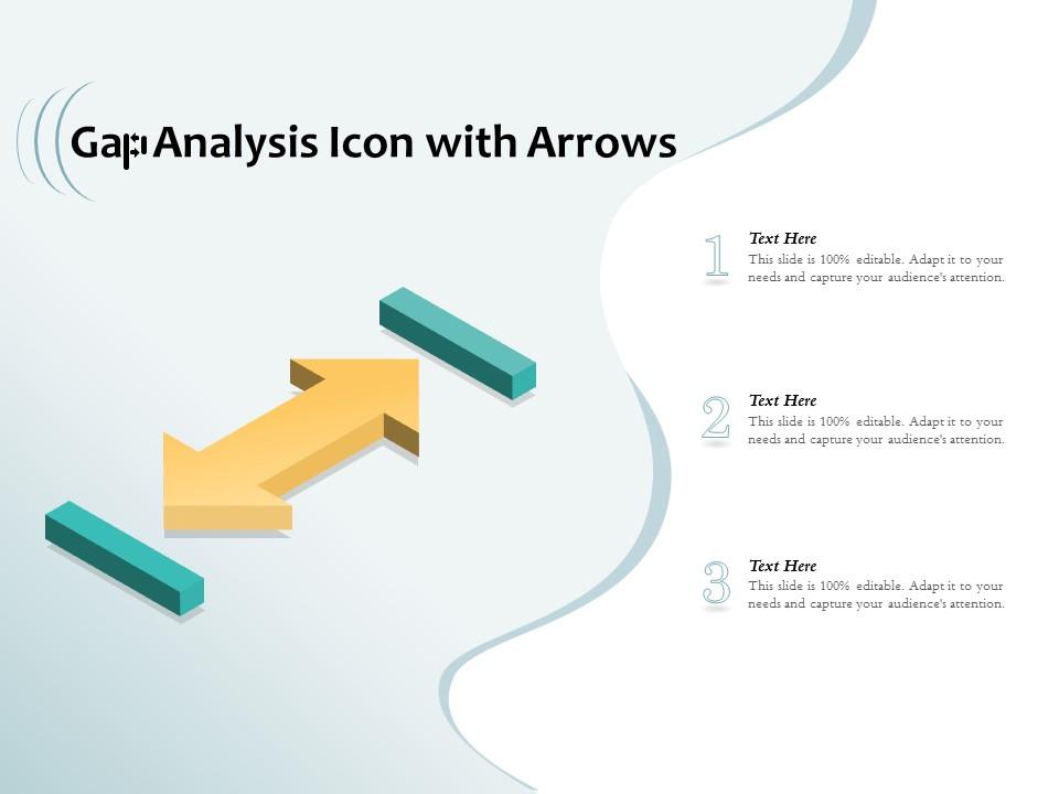 Gap Analysis Icon With Arrows