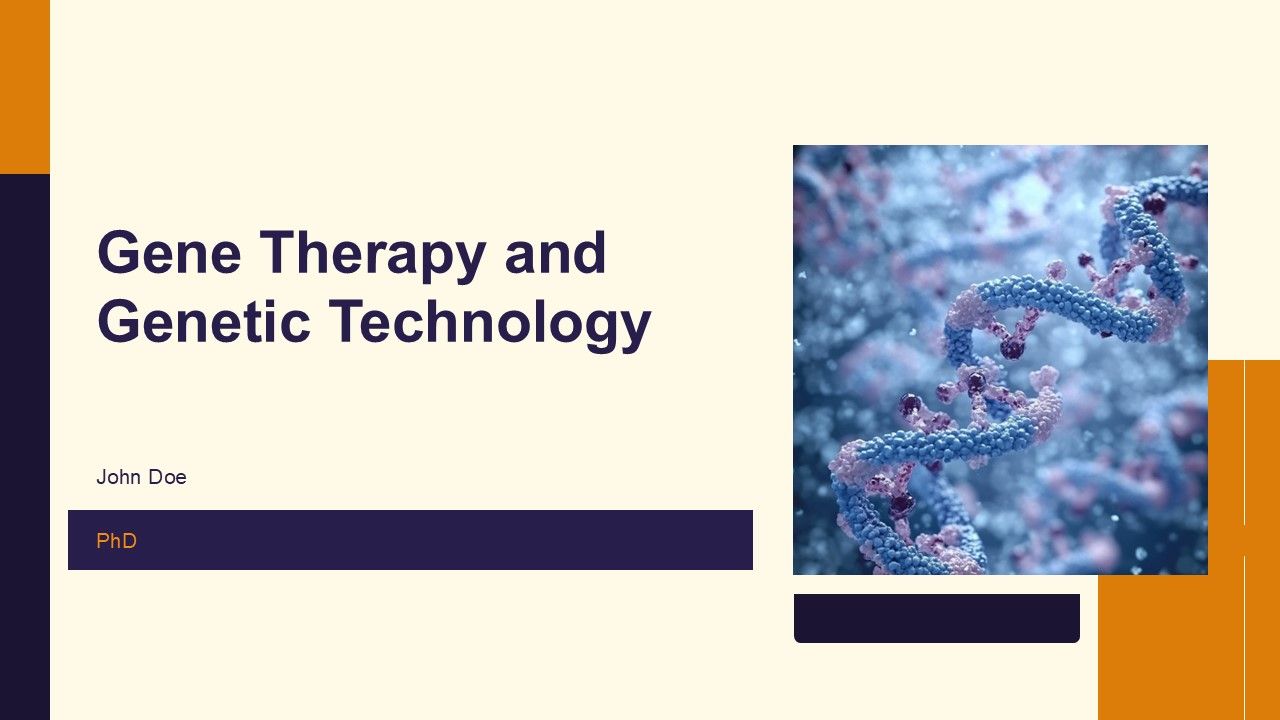 Gene Therapy And Genetic Technology PPT Slides ACP