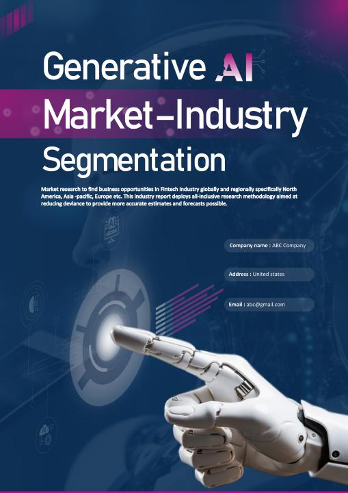 Generative AI Market Industry Segmentation Pdf Word Document IR Slide01