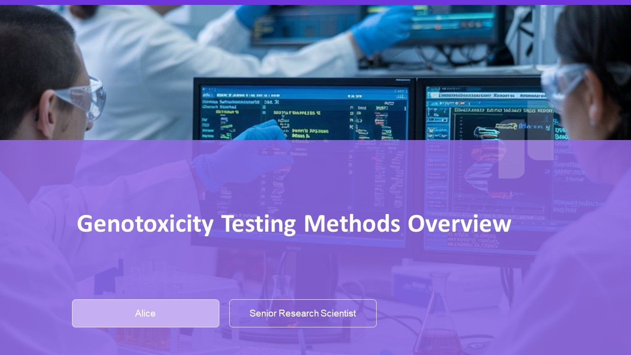Genotoxicity Testing Methods Overview PPT Example AT Genotoxicity Testing Methods Overview PPT Example AT