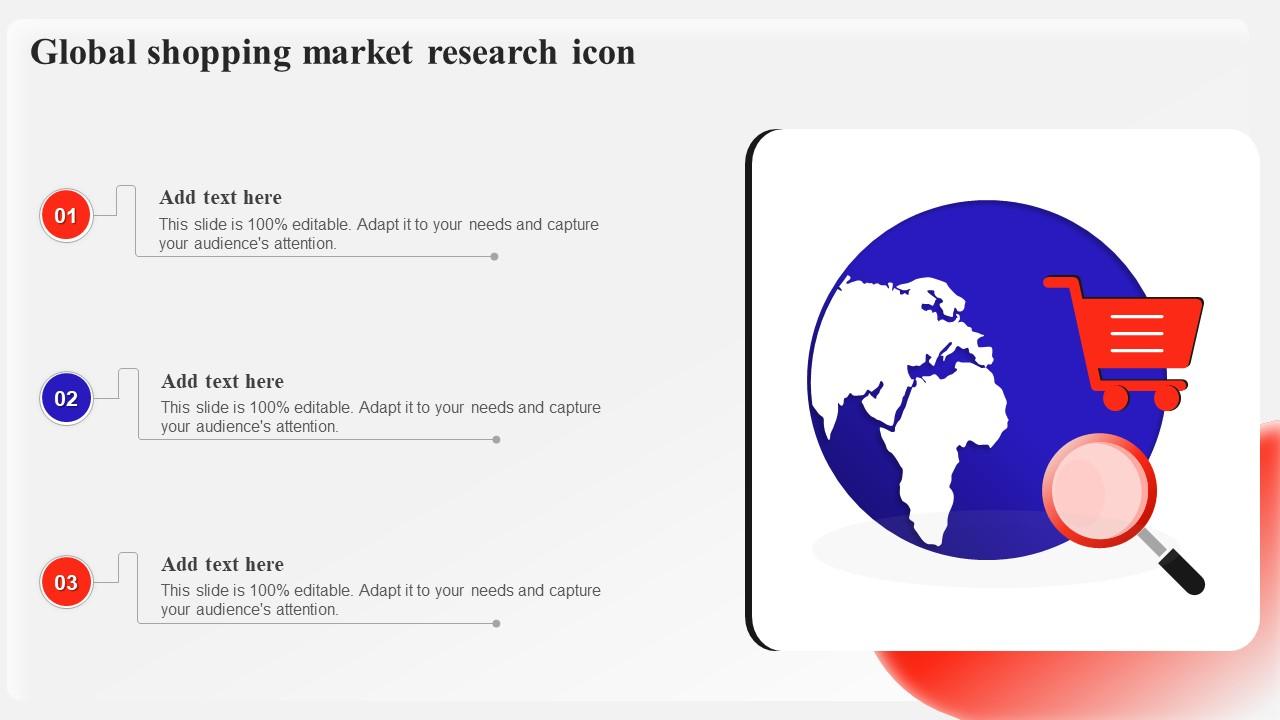Global Shopping Market Research Icon