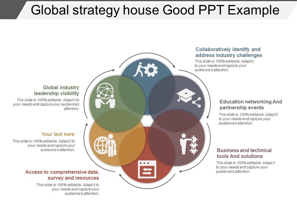 Global strategy house good ppt example Slide00