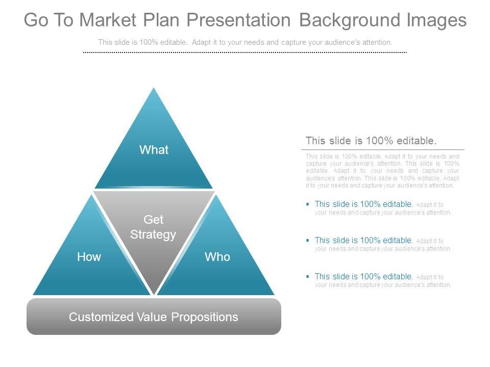 Go to market plan presentation background images Slide01