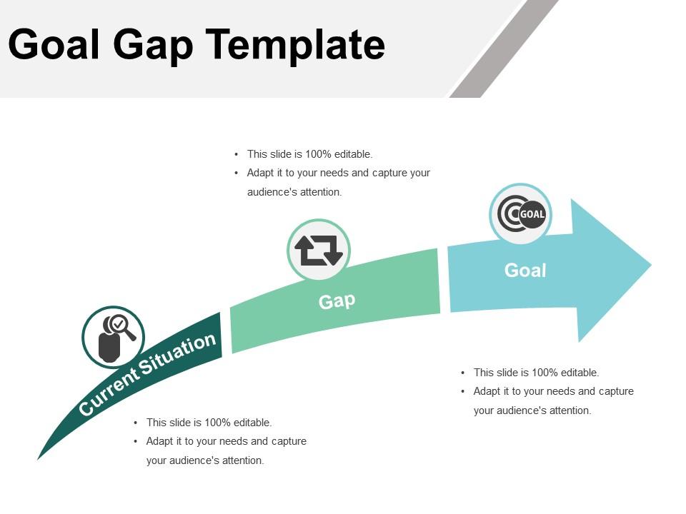 Goal gap template powerpoint slide Slide01