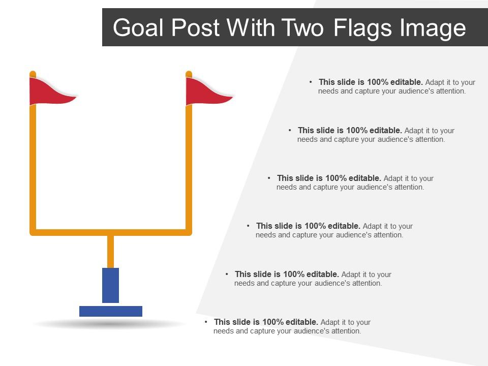Goal Post With Two Flags Image PowerPoint Presentation Slides PPT