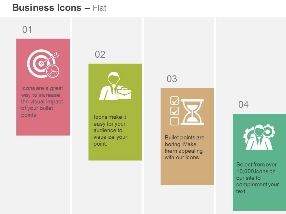 Goals and objective business portfolio time management developer ppt icons graphic Slide01