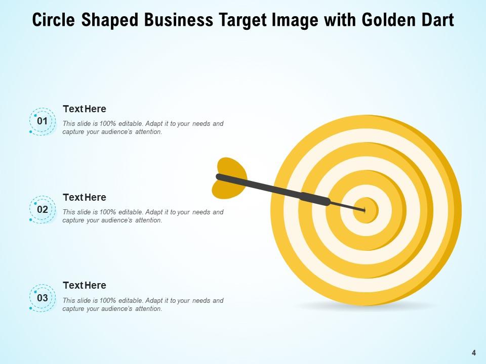 Golden Circle Currency Symbol Business Target Embedded | Presentation ...