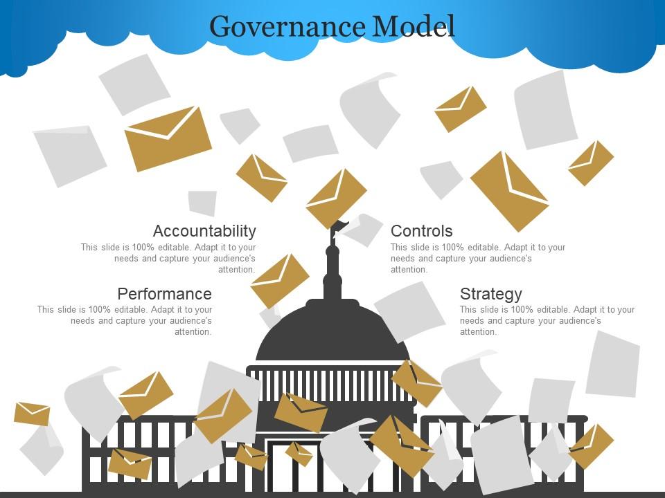 Governance model ppt background designs Slide00