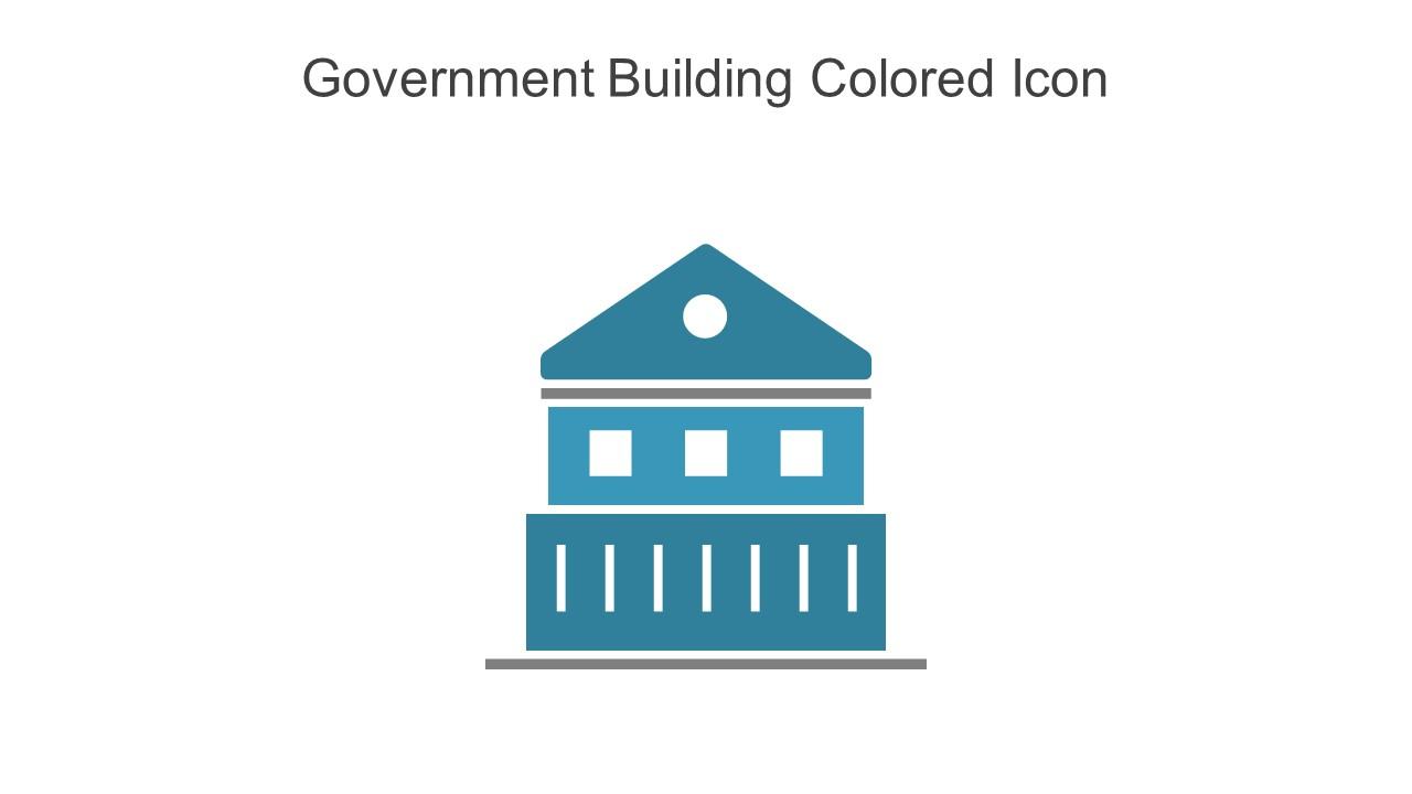 Government Building Colored Icon In Powerpoint Pptx Png And Editable Eps Format Slide01
