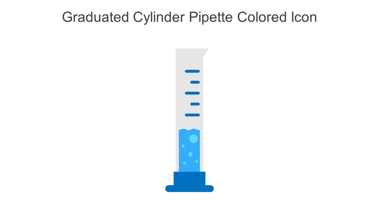 Graduated Cylinder Pipette Colored Icon In Powerpoint Pptx Png And