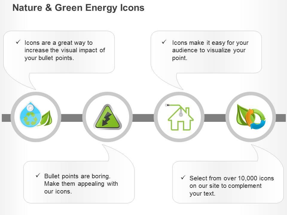 Green energy power source recycle system ppt icons graphics Slide01