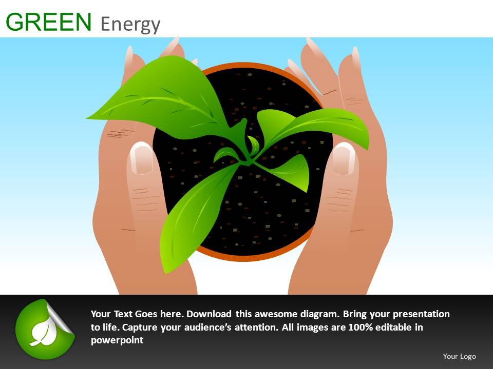 Green energy powerpoint presentation slides db Slide01