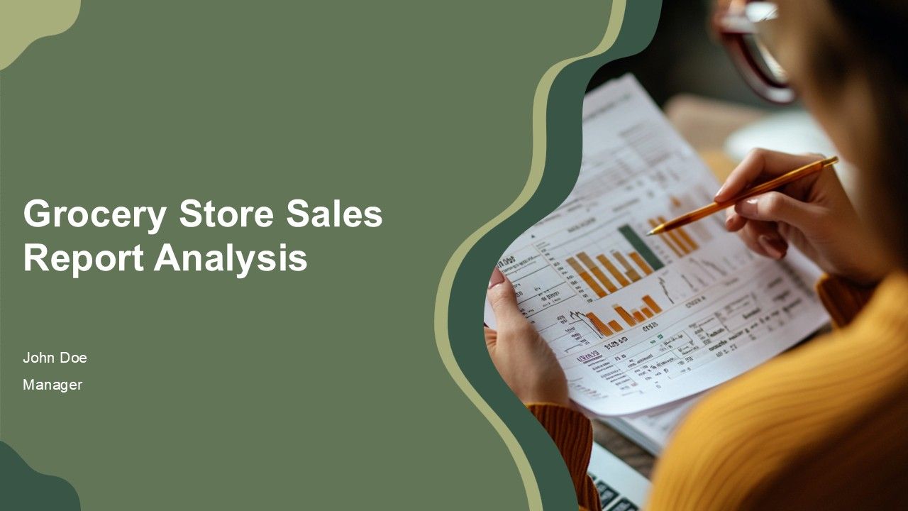 Grocery Store Sales Report Analysis PPT Summary AT Grocery Store Sales Report Analysis PPT Summary AT