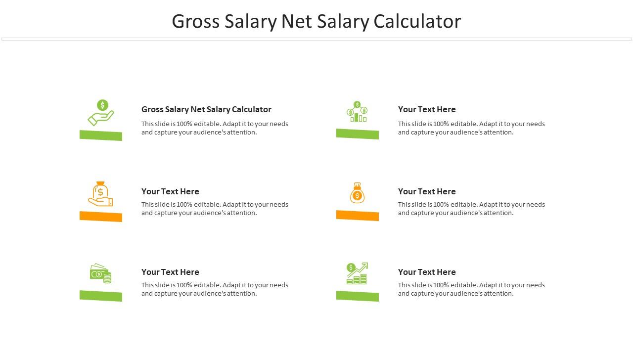Gross Salary Net Salary Calculator Ppt Powerpoint Presentation