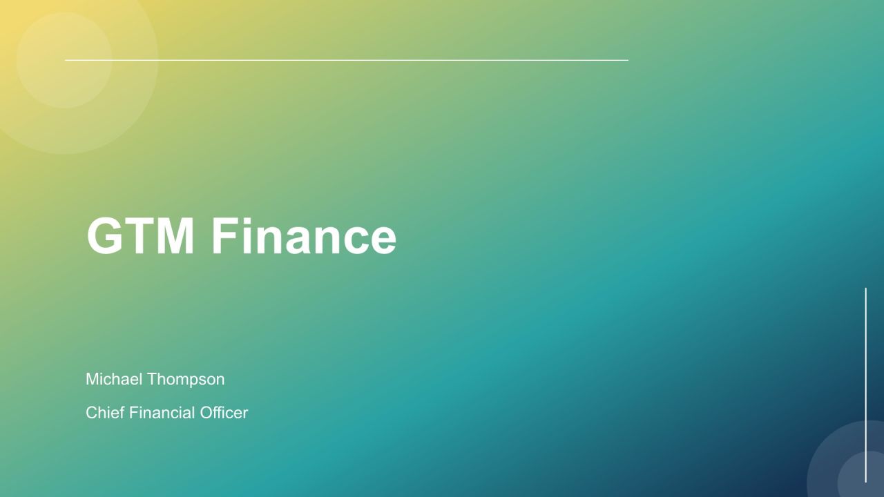 GTM Finance PPT Example VA GTM Finance PPT Example VA
