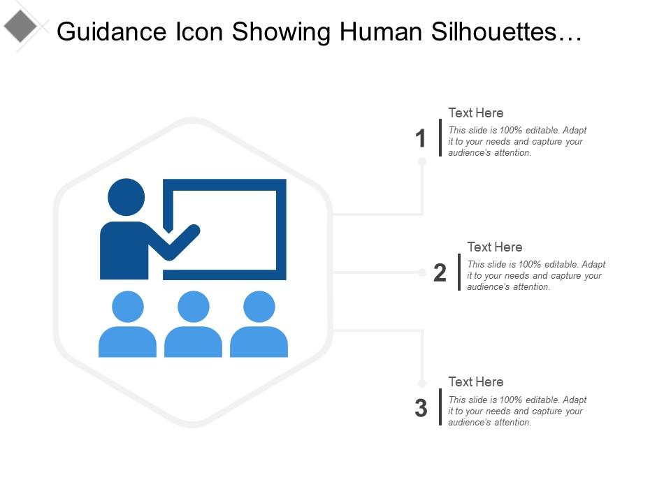 Guidance icon showing human silhouettes with blackboard Slide00