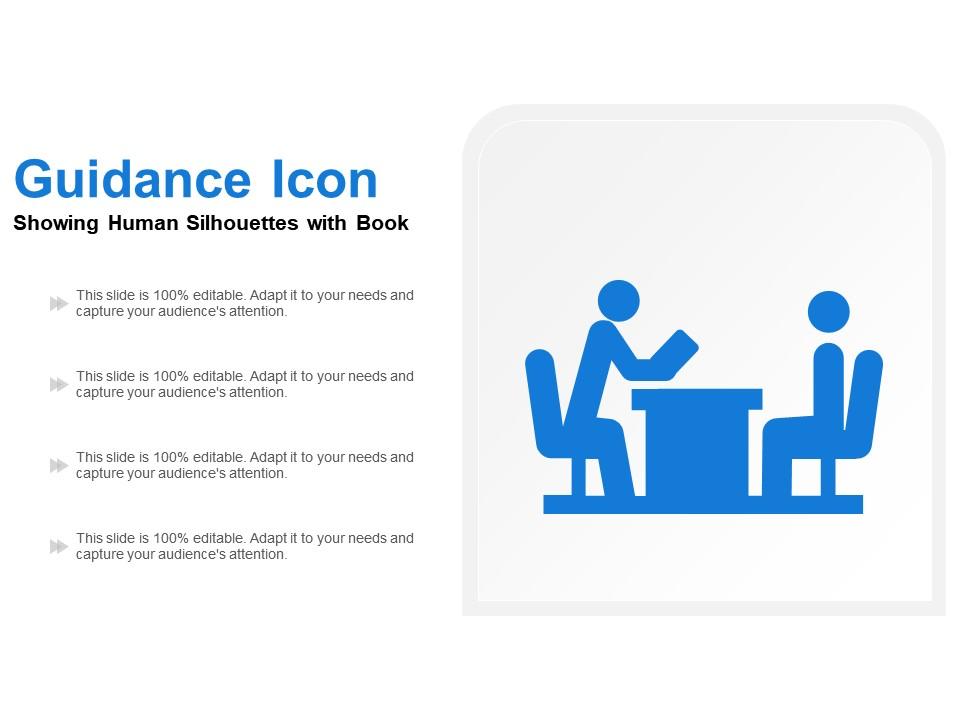 Guidance icon showing human silhouettes with book Slide00